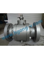 API/ANSI 3pc forged steel high pressure flange ball valve